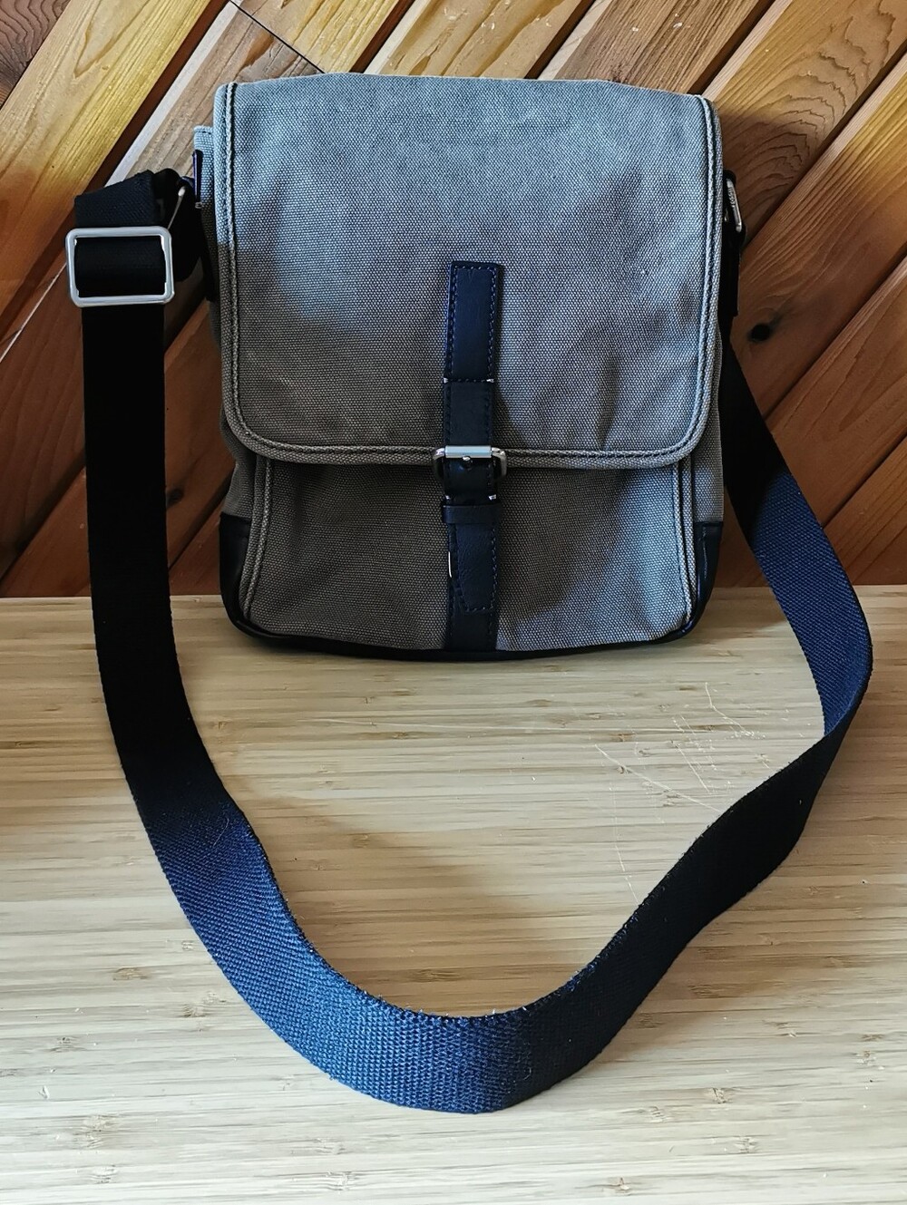 Fossil Canvas Crossbody Messenger Bag
